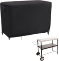 Kingling Outdoor Prep Table Cover for Cart Table, 52 inch Stainless Steel Metal Table Covers Waterproof Protection for Patio Prep Grill Tables - 52''L x 24''W x 35''H-Ruum Studio Home
