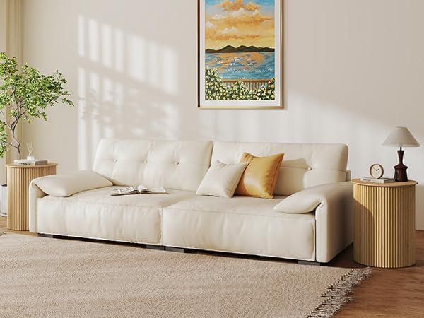 AVZEAR Small Round Side Table Fluted Night Stand Set of 2, Modern Boho End Table with Storage, 17.7" Circle Bedside Tables Wood Nightstands for Small Spaces, Living Room, Bedroom (Natural)-Ruum Studio Home