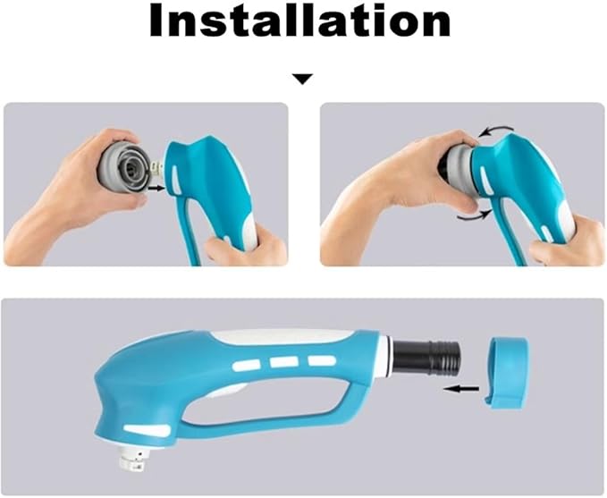 Electric Scrubber Power Cordless, Portable 360 Handheld Washing Cleaning Machine with 6 Replaceable Brush Heads, High Rotation for Bathroom, Floor, Kitchen, Car, Sink, Wall, Window-Ruum Studio Home