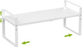 Expandable,Stackable Spice Rack,Seasoning Organizer and Storage,Spices Jar Racks for Cabinet,Countertop, Metal Pantry, Cupboard,Laundry Storages,Heavy Duty(1 Pack/Medium/White)-Ruum Studio Home