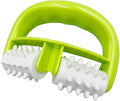 Cellulite Massage, Manual Roller Massage with Two-Wheel Massage Handle,Relax Muscles to Relieve Stress,Increases Blood Circulation,Apply to Arm/Shoulder/Leg/Back/Buttocks/Abdomen(Green)-Ruum Studio Home