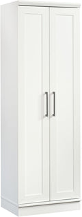 Sauder HomePlus Storage Cabinet/ Pantry cabinets, Soft White finish-Ruum Studio Home