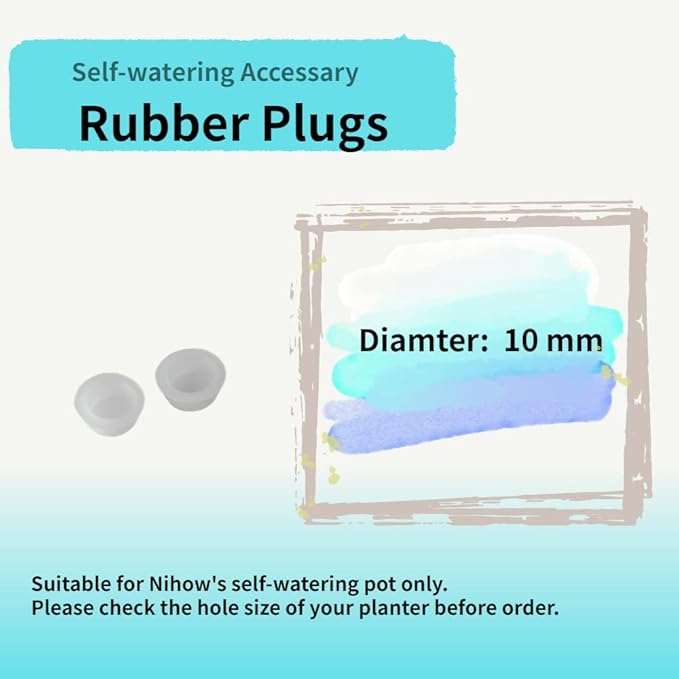 Nihow Self Watering Planter Accessory Set with Wick, Mesh - Enhance Your Plant's Growth and Health Easily-Ruum Studio Home