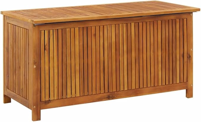 vidaXL Outdoor Storage Box - Wooden Deck Cabinet for Patio/Garden with Water-Resistant Lining, Farmhouse Style-Ruum Studio Home