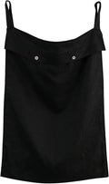 Linen Hanging Laundry Bag, 100% Linen Over The Door Laundry Hamper with Buttons and Zipper, Space Saving Door Hampers for Laundry Dirty Clothes Home Travel, Black-Ruum Studio Home