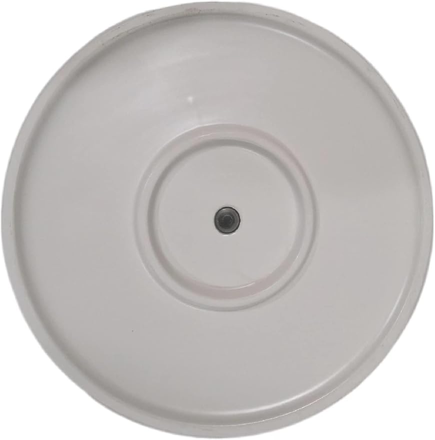 Amazon Basics Fluted Ceramic Round Planter, 10 in, White-Ruum Studio Home