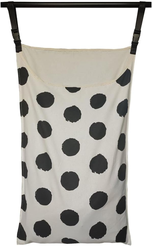 Adjustable Space Saving Door Hanging Laundry Hamper Bag Dorm Laundry Bag,Wide Open Top Over The Door Laundry Hamper with Free Hanging Hooks-Ruum Studio Home