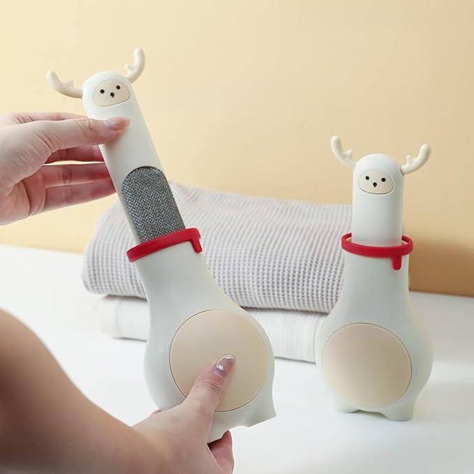 Lint Remover for Travelling, Mini Hair Remover for Clothes, Dog Cats Hair Remover, Mini Lint Brush, Better Than Lint Roller, Fur Cleaning Brush C (Yellow)-Ruum Studio Home