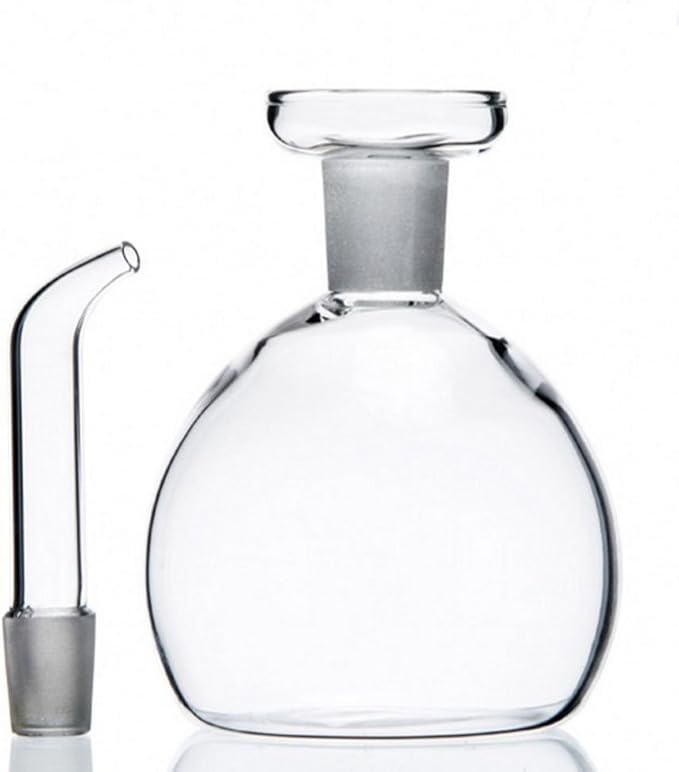 ELETON Cylindrical 8 oz Olive Oil Dispenser Bottle Glass with No Drip Spout -Olive Oil & Vinegar Dispenser Glass Cruet Decanter- Glassware Seal Handicraft Easy Clean Drip Free Bottles for Kitchen-Ruum Studio Home
