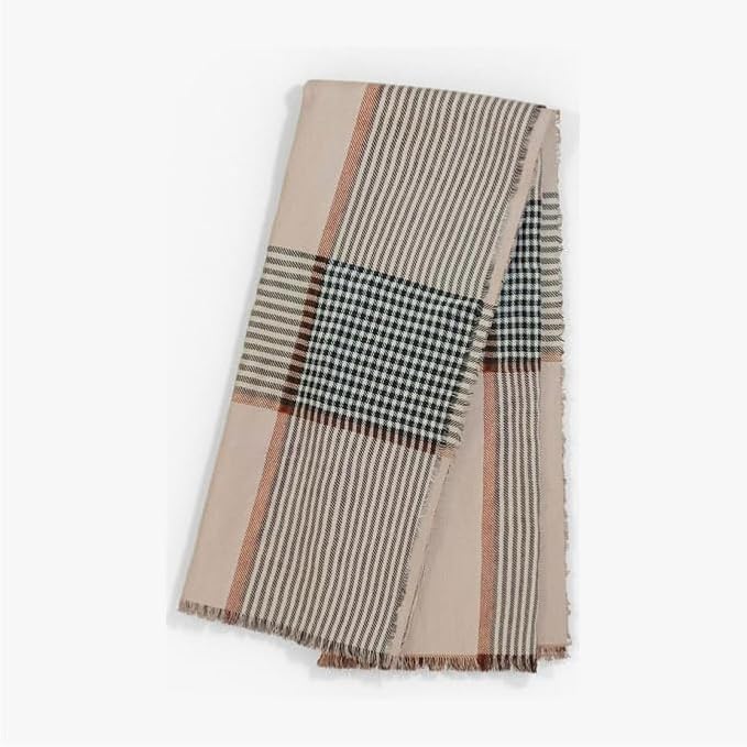 Outer Bug Shield Outdoor Throw Blanket w/Insect Shield Repellent Gear Technology- Lightweight Insect-Repellent Outdoor Blanket, Camping Picnic & Beach Blanket, Striped Plaid, 60” x 80”-Ruum Studio Home
