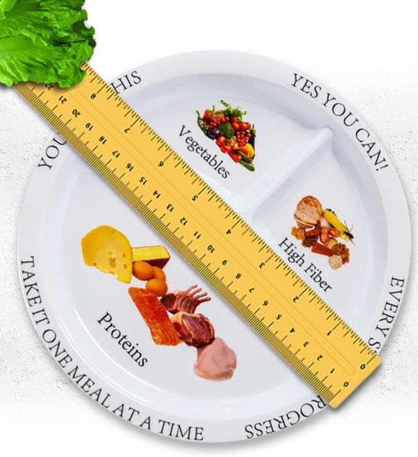 Bariatric Portion Control Plates for Weight Loss - Perfect for Bariatric Surgery Patients, Portion Control Containers for Easy Weight Management and Healthy Eating Habits - 2 Pack-Ruum Studio Home