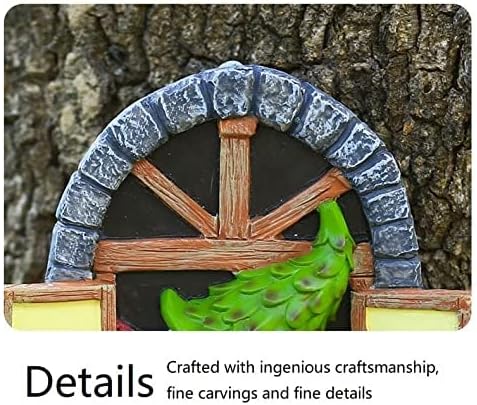 Whimsical Fairy Garden Gnome Statue, Tree Faces Decor Outdoor -5.9 Inch, Funny Garden Tree Decoration,Ideal Patio Yard Lawn Porch Decoration-Ruum Studio Home