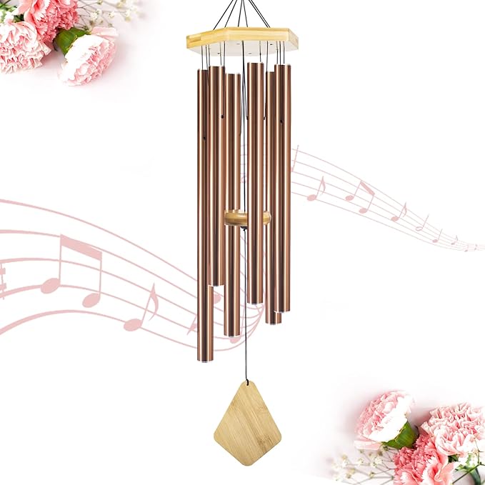 Wind Chimes Outdoor Large Deep Tone, 36 Inches WindChimes Outdoor Memorial Wind Chime for Mom/Housewarming/Christmas, Windchime for Outside Garden, Patio, Home Decor-Ruum Studio Home