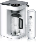 Bluevua RO100ROPOT-LITE Countertop Reverse Osmosis Water Filter System, 5 Stage Purification, 3:1 Pure to Drain, Portable Water Purifier (No Installation Required) (White)-Ruum Studio Home