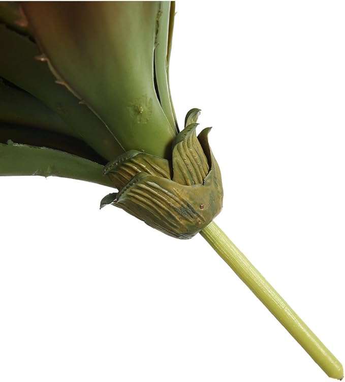 JUSTOYOU Large Artificial Succulents Aloe Plants Real Touch Fake Flowers Unpotted for Home Wedding Festival Arrangement (1, Green-Red)-Ruum Studio Home