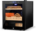 Electric Humidor for Cigars, 50L 300 Counts Large Capacity, Thermostatic Electric Cigar Cooler Cabinet with Spanish Cedar Wood Shelves, Digital LED Screen, Smart Humidity & Temp Control, Gifts for Men-Ruum Studio Home