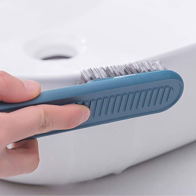 Cleaning Brush Soft Bristle Brush Laundry Scrub Brush Clothes Underwear Shoes Scrubbing Brush, Easy to Grip Household Cleaning Brushes Tool for Countertops Bathtubs (Blue)-Ruum Studio Home