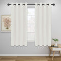 Easy-Going Blackout Curtains for Bedroom, Solid Thermal Insulated Grommet and Noise Reduction Window Drapes, Room Darkening Curtains for Living Room, 2 Panels (52x46 in,Ivory)-Ruum Studio Home