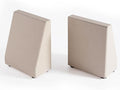 Book End, Natural Marble Bookend for Shelves, Non-Skid Bookends for Heavy Books, Heavy Duty Book Stopper for CDs and Oversized Books, Luxury Book Shelf Holder, Moleanos Beige-Ruum Studio Home