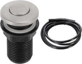 RQYEKDO Garbage Disposal Air Switch Kitchen Sink Top Long Stainless Steel Brushed Nickel Long 32mm/1.26 inch for Food and Waste Disposal On/Off Air Button Parts-Ruum Studio Home