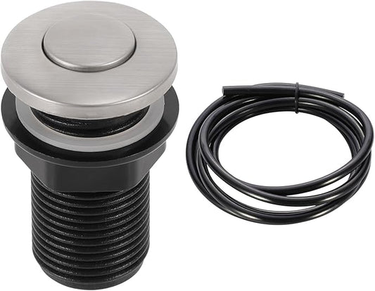 RQYEKDO Garbage Disposal Air Switch Kitchen Sink Top Long Stainless Steel Brushed Nickel Long 32mm/1.26 inch for Food and Waste Disposal On/Off Air Button Parts-Ruum Studio Home