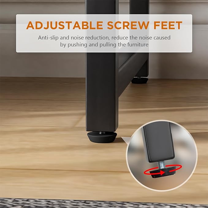 PayLessHere | 32 Inch Computer Desk | Nature | Office Desk with Metal Frame, Adjustable Feet | Water-Resistant, Scratchproof Surface | Sturdy Writing Table for Home Office or Study | Pack of 1-Ruum Studio Home
