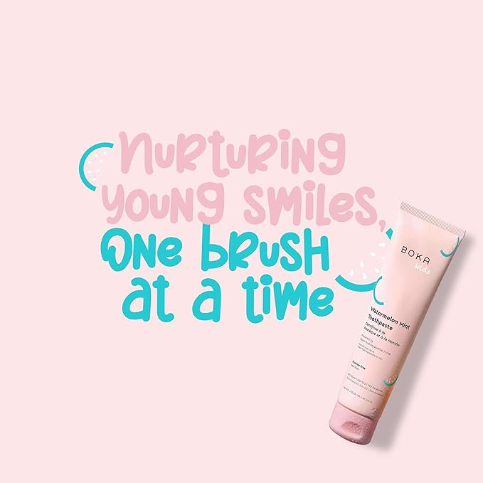 Boka Fluoride Free Toothpaste Nano Hydroxyapatite Toothpaste - Watermelon Mint Flavor, 4 oz 3Pk US Manufactured-Ruum Studio Home