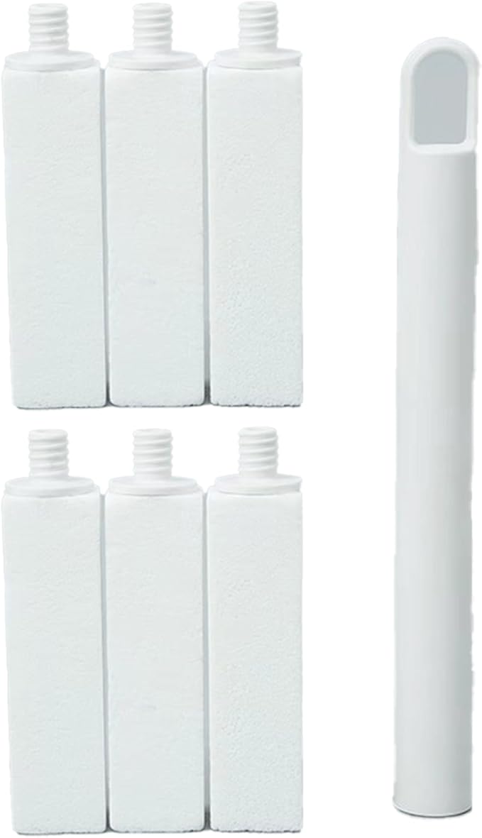 Pumice Stone Toilet Bowl Cleaner | Long Handle & Eco-friendly Screw-on Pumice Stones | Scouring Stick for Toilet Cleaning, Stain Removal on Toilets, Grills, Tiles, Grout & Pools | 6 Pack-Ruum Studio Home