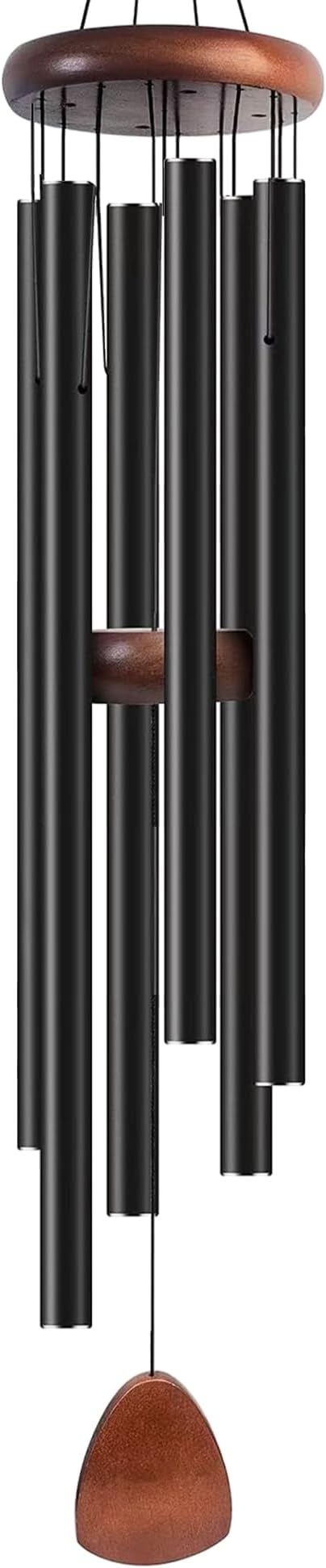 Wind Chime for Outside Deep Tone, 45 inch Large Wind Chimes, 6 Heavy Duty Tubes Aluminium Metal Extra Large Wind Chimes, Decoration for Garden, Patio, Yard, Gift for Mother's Day-Ruum Studio Home