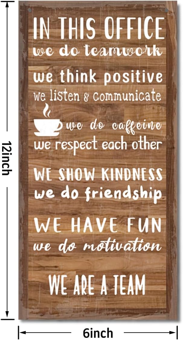 We Are A Team Motivational Signs - Hanging Wooden Team Gift, Quotes Wall Art For Leader I1-Ruum Studio Home