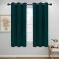 Easy-Going Blackout Curtains for Bedroom, Solid Thermal Insulated Grommet and Noise Reduction Window Drapes, Room Darkening Curtains for Living Room, 2 Panels(42x63 in, Deep Teal)-Ruum Studio Home