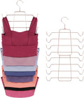 ZEDODIER Tank Top Hanger, Space Saving Bra Hangers, Non-Slip Hanging Sport Bras Holder, Closet Organizers and Storage for Camisoles Tank Tops Bras Ties Swimsuits Strappy Dress, Rose Gold-Ruum Studio Home