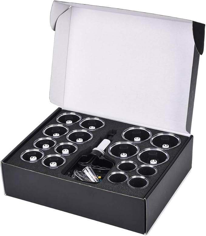MUCHOO Cupping Set Professional Chinese Acupoint Cupping Therapy Sets Portable, Suction Hijama Cupping Set with Vacuum Magnetic Pump Cellulite Cupping Massage Kit 22-Cup-Ruum Studio Home