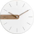 Stephanie Imports Modern Minimalist Exposed Wood Silent Wall Clock (Numberless)-Ruum Studio Home