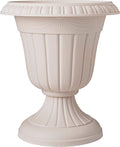 PL00TP Classic Traditional Plastic Urn Planter Indoor/Outdoor, 16" x 18", Taupe-Ruum Studio Home