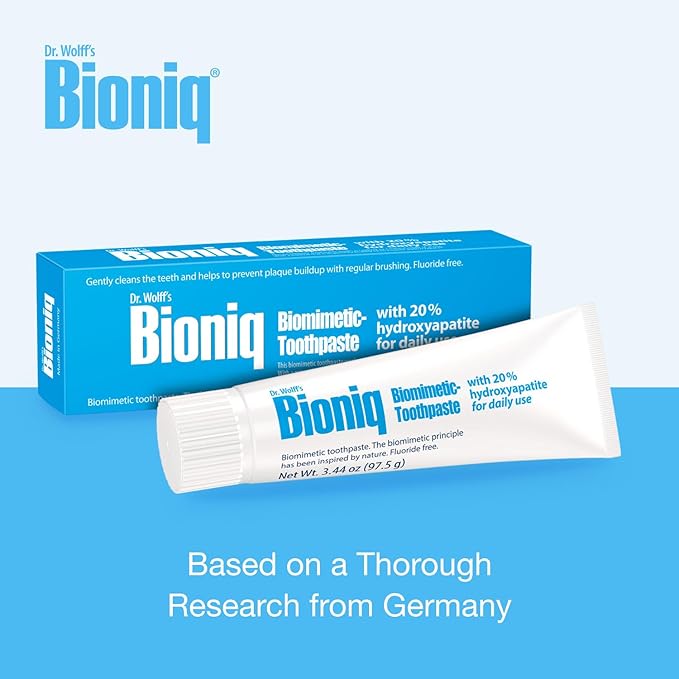 Bioniq Classic Biomimetic Toothpaste with 20 Percent Hydroxyapatite for Daily Use, 3.44 Ounce (Pack of 3)-Ruum Studio Home