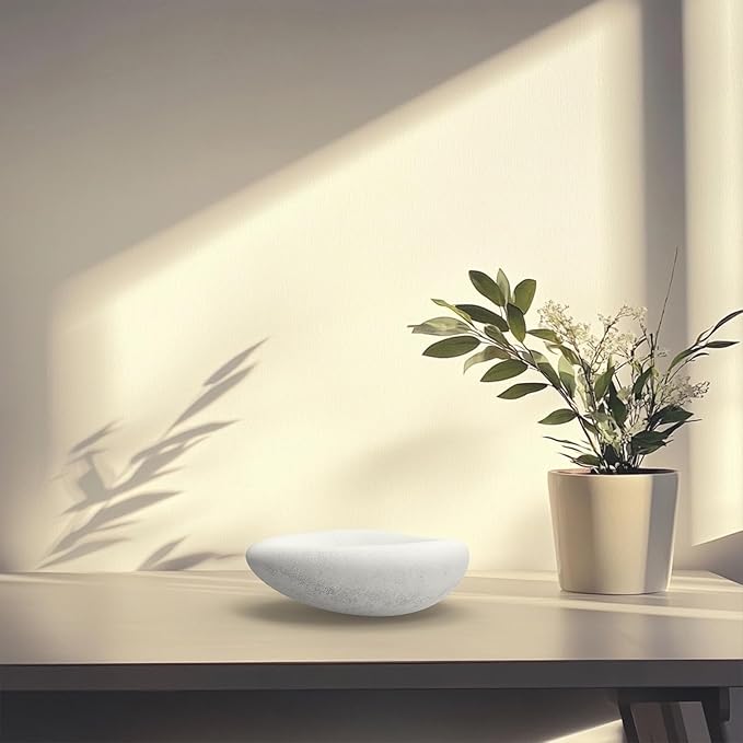 6.3 Inch Concrete Bowl, Modern Decorative Home Decor, Jewelry Tray, Asymmetrical Concrete Organic Bowl, Minimalist Tray-Ruum Studio Home