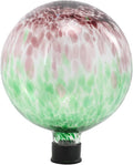 Gazing Ball 10 Inch Glass Reflective Garden Globe Outdoor Gazing Globe Sphere Yard Ornament for Garden Yard Home Outdoor Decoration Gift for Women (Green)-Ruum Studio Home