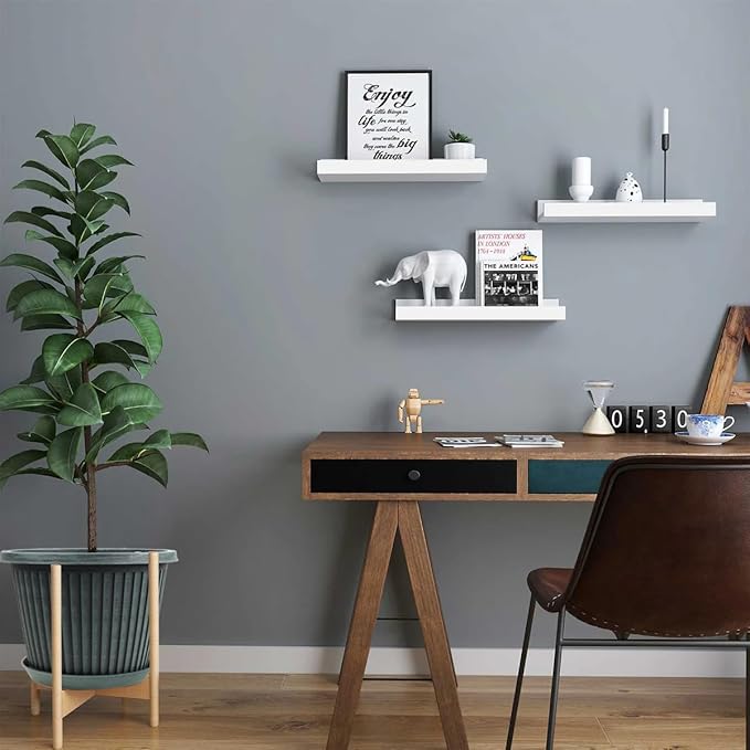 Large-Planter-Indoor-Outdoor Plant Pots, 16 inch 4 Pack Plastic Flower Pots with Saucer and Drainage Holes, Modern Garden Planters for Planting Medium Large Plants， Decorative Resin Garden Pots-Ruum Studio Home