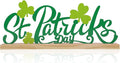 COCHIE Metal St. Patrick's Day Sign, St Patricks Day Decorations for Home, Office, Shelf, Mantel, Indoor, Shamrock Decoration, Saint Patrick Day Decor (Shamrock)-Ruum Studio Home