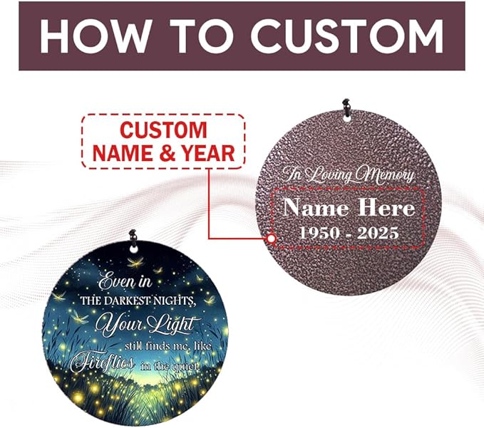 Personalized Sympathy Wind Chimes, 36inch Customized Wind Chime, Memorial Gifts for Loss of Loved One, Wind Chimes in Loving Memory of Dad/Mom, Condolences Gifts for Funeral-Ruum Studio Home