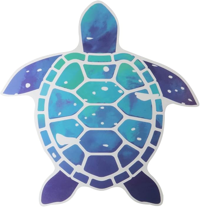 12pcs Sea Turtle Vinyl Stickers Underwater Ocean Decals Waterproof Wall Sticker Home and Bedroom Decoration, DIY Accessories, Blue-Ruum Studio Home