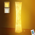 BLUEYE Floor Lamp,1800Lumens,RGBW 2700K-6500K,Remote Control,2 X 80W Equivalent,E26 Base,Color Changing Standing Lamp for Living Room Bedroom,Duppon Paper,60in-Ruum Studio Home