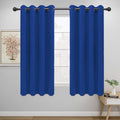 Easy-Going Blackout Curtains for Bedroom, Solid Thermal Insulated Grommet and Noise Reduction Window Drapes, Room Darkening Curtains for Living Room, 2 Panels (52x63 in,Classic Blue)-Ruum Studio Home