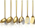 Evanda Gold Kitchen Utensils Set 6pcs, Titanium Plating Stainless Steel Cooking Utensils Set, Heavy Duty Kitchen Tools Spatulas Set, Home Essentials Kitchen Gadgets Accessories-Ruum Studio Home