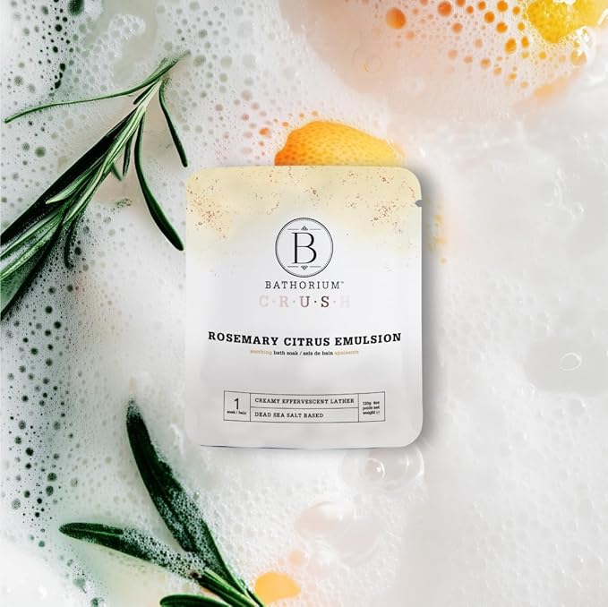 Bathorium Crush 8-Pack Signature Discovery Set, Luxury Bath Soaks, Dead Sea Salt, Epsom Salt, pH Balanced for Women, Gift Set, Each Soak is 4 oz-Ruum Studio Home