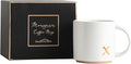 COLLECTIVE HOME - Monogram Ceramic Mugs, 15 oz Golden Initial Coffee Cups, Elegant Alphabet Tea Mugs, Elegant Personalized Mug with Gift Box, Luxurious Cups for Office and Home (x)-Ruum Studio Home
