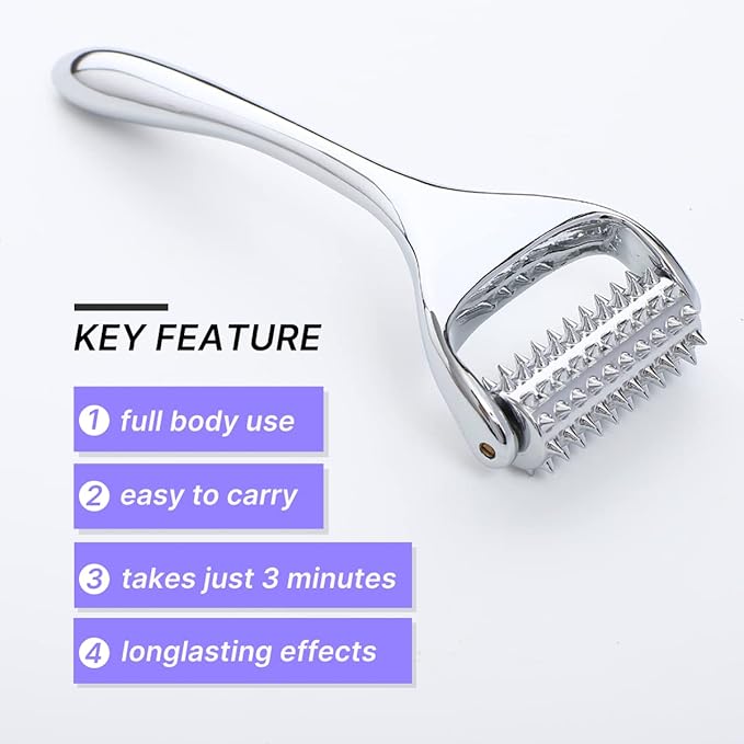 Massage Roller, Acupuncture Roller for Muscle Pain Relief, Acupressure Massager - Deep Tissue Massage Tool for Hand, Foot, Neck, Arms, Thighs-Ruum Studio Home