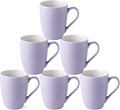 GBHOME 16oz Coffee Mugs Set of 6, Large Ceramic Coffee Mugs for Man, Woman, Dad, Mom, Modern Coffee Mugs Set with handle for Tea/Latte/Cappuccino/Milk/Cocoa. Dishwasher&Microwave Safe,Puple-Ruum Studio Home