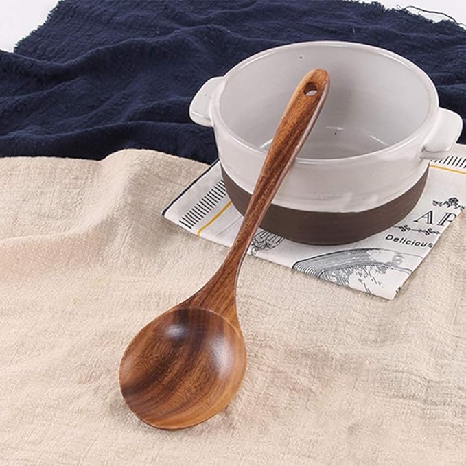 5 Pcs Best Wooden Spoons for Cooking Kitchen Utensils Set Acacia Wood Cooking Spatula Turner Non Toxic Utensil Slotted Serving Spoon Flat Spatulas Set Wooden Utensis Mixing Cooking Spoon Kitchen Tools-Ruum Studio Home